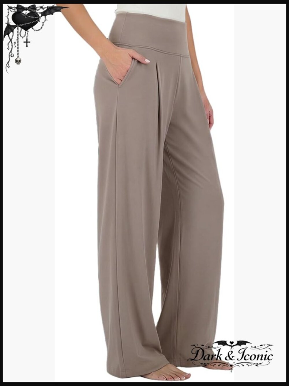 Wide Leg Yoga Pants with Pockets Comfy Loose Casual Palazzo Lounge Pants